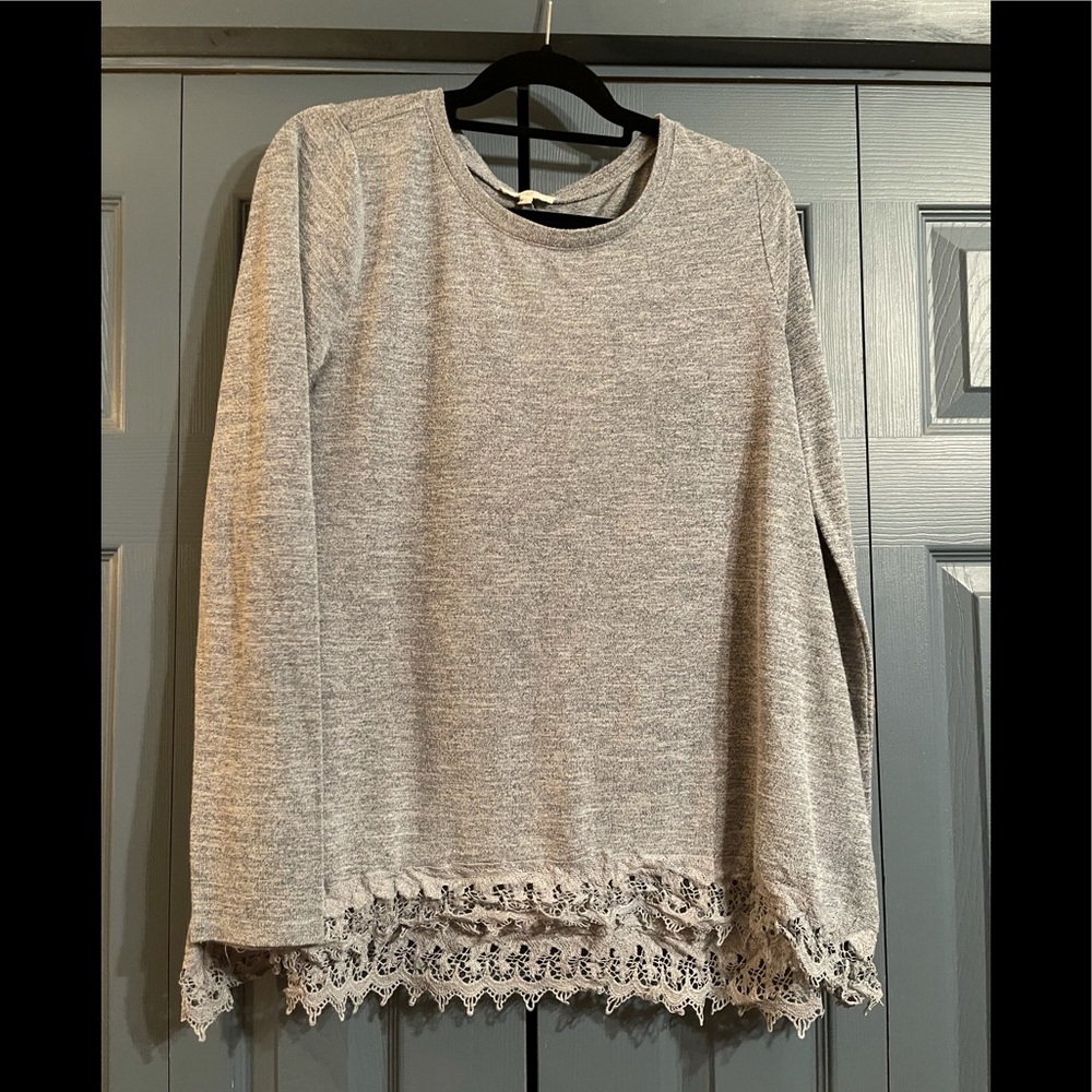 Knit with lace tunic